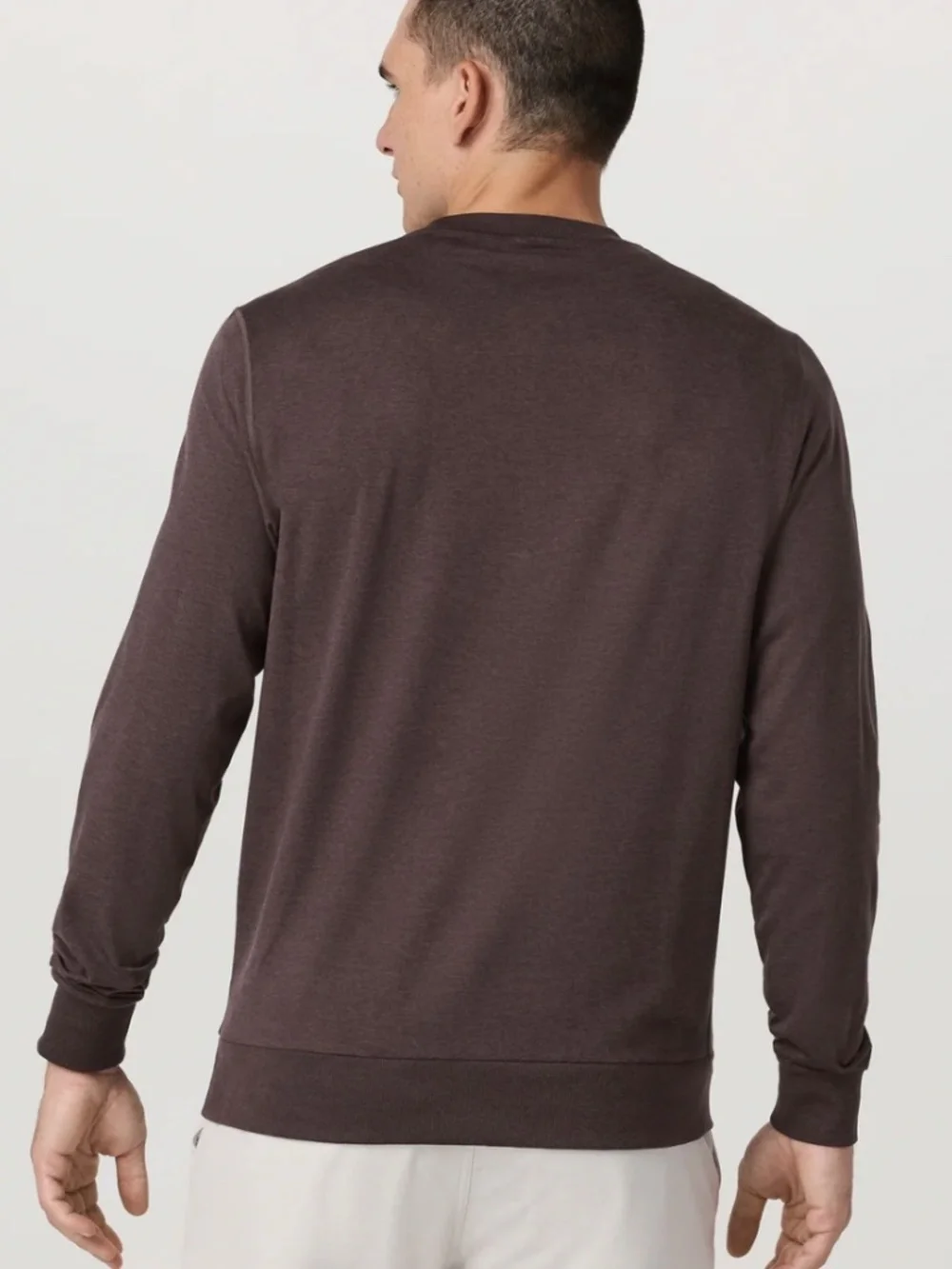 Vuori Ponto Performance Crew in Sangria Heather - Picture 2 of 10